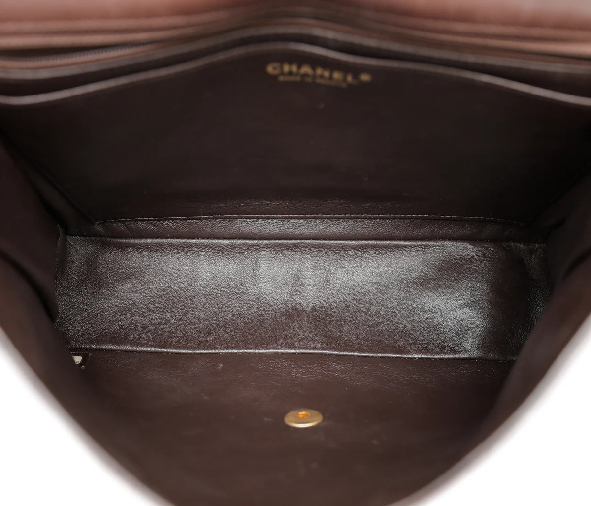 Chanel Chocolate Brown Classic Single Flap Jumbo Bag