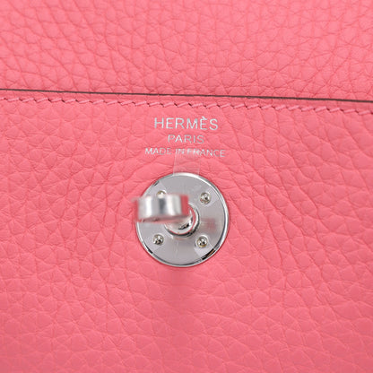 Hermès Lindy Mini Rose Azalee 8W Clemence