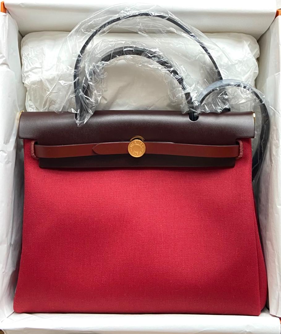 Hermes Herbag 31 Red