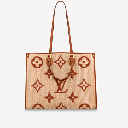 Louis Vuitton LV Onthego Raffia GM Brown