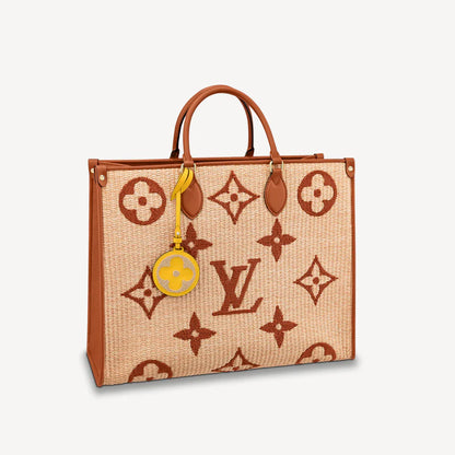 Louis Vuitton LV Onthego Raffia GM Brown