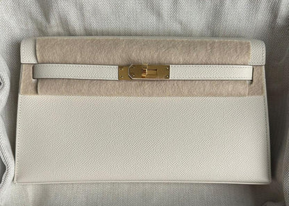 HERMES Kelly Elan Craie Epsom GHW W stamp